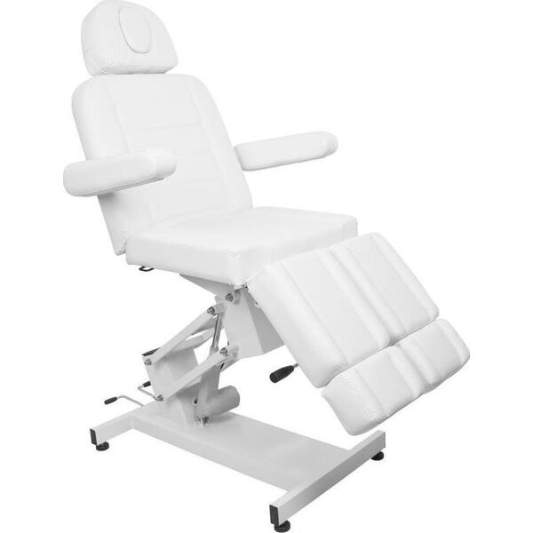 FOTEL KOSMETYCZNY ELEKTR. AZZURRO 706 PEDI 1 SILN. BIAŁY
