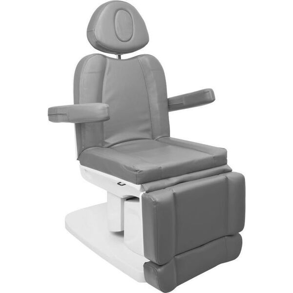 FOTEL KOSMETYCZNY ELEKTR. AZZURRO 708A 4 SILN. SZARY