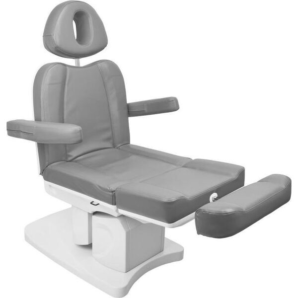 FOTEL KOSMETYCZNY ELEKTR. AZZURRO 708A 4 SILN. SZARY