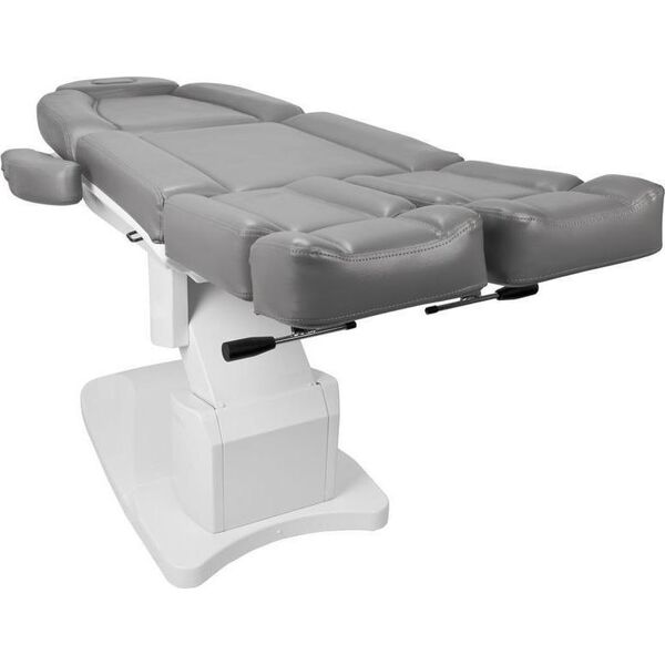 FOTEL KOSMETYCZNY ELEKTR. AZZURRO 708AS PEDI 3 SILN. SZARY
