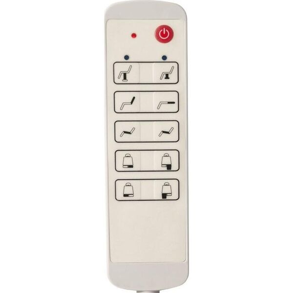FOTEL KOSMETYCZNY ELEKTR. AZZURRO 869AS PEDI OBROTOWY 5 SILN. BIAŁY