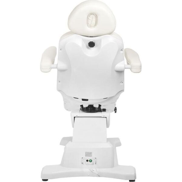 FOTEL KOSMETYCZNY ELEKTR. AZZURRO 869AS PEDI OBROTOWY 5 SILN. BIAŁY