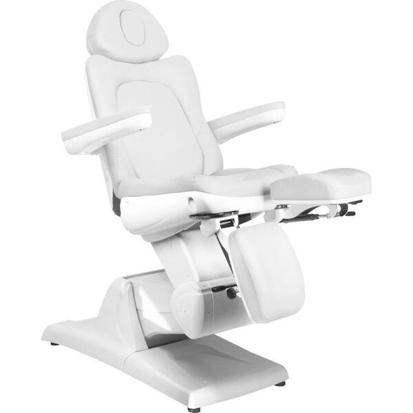 FOTEL KOSMETYCZNY ELEKTR. AZZURRO 870S PEDI 3 SILN. BIAŁY