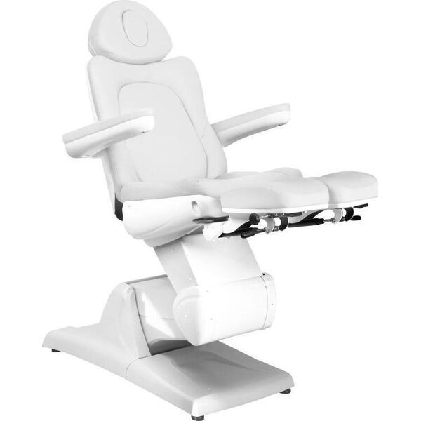 FOTEL KOSMETYCZNY ELEKTR. AZZURRO 870S PEDI 3 SILN. BIAŁY