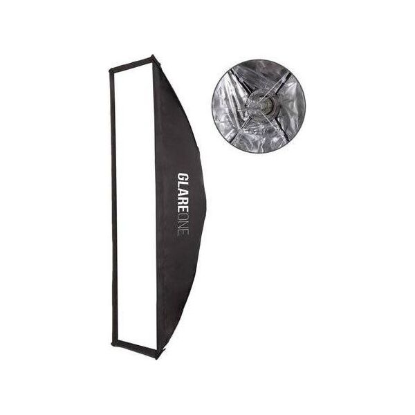 GlareOne Softbox prostokątny GlareOne szybki montaż Easy Fold 30x120 cm