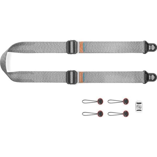 Peak Design Pasek na szyję lub ramię SLIDE LITE ASH v3 popielaty do lekkich aparatów
