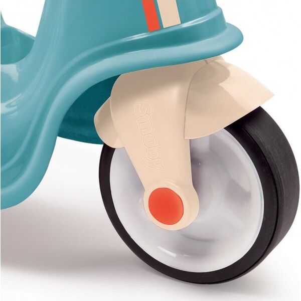 Smoby Niebieski jeździk skuter Retro Ciche koła Scooter