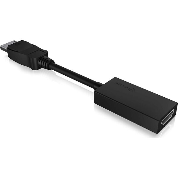 Adapter AV Icy Box DisplayPort - HDMI czarny (IB-AC508A)