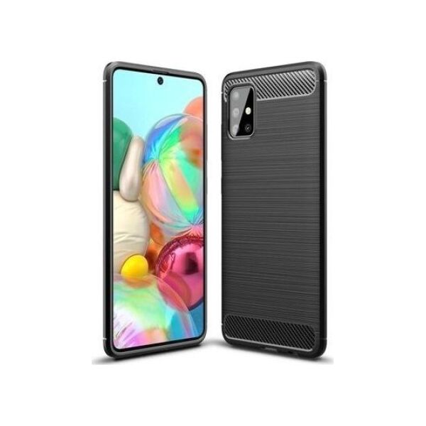 CASE ETUI CARBON LUX CZARNY SAMSUNG GALAXY A71 5G