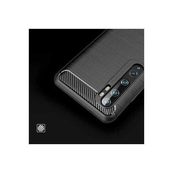 CASE ETUI CARBON LUX CZARNY XIAOMI MI 10 PRO