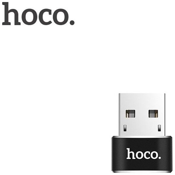 Adapter USB Hoco UA6 USB-C - USB Czarny  (6957531064138)