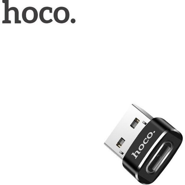 Adapter USB Hoco UA6 USB-C - USB Czarny  (6957531064138)