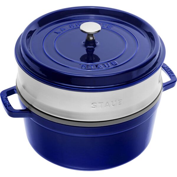 STAUB Garnek STAUB żeliwny okrągły wkład 4.6 ltr nieb.