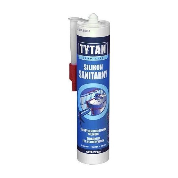 Tytan SILIKON SANITARNY EURO-LINE 280ML BIAŁY