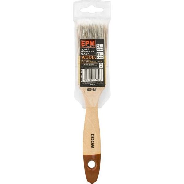 EPM PĘDZEL ANGIELSKI PŁASKI WOOD 76MM - 3&#039|&#039|