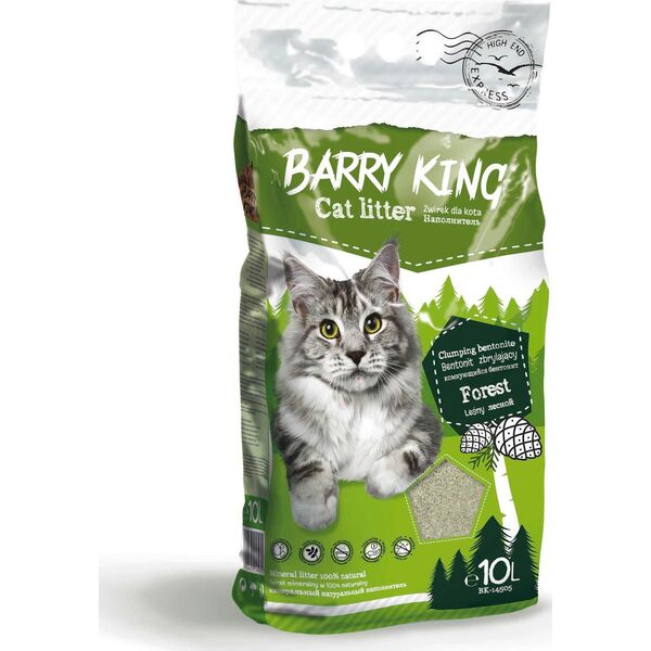 Żwirek dla kota Barry King Betonitowy Leśny 10 l