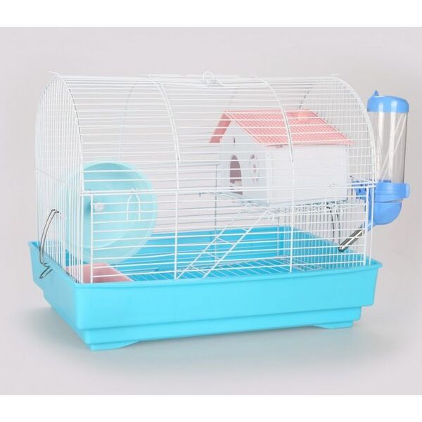 Panama Pet Klatka dla gryzoni 33x23x26 cm biało/niebieska