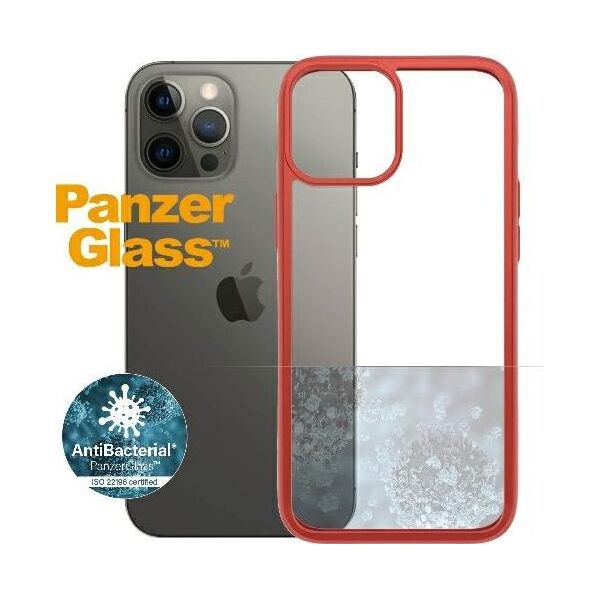 PanzerGlass Etui ClearCase do iPhone 12 Pro Max Mandarin Red Antibacterial