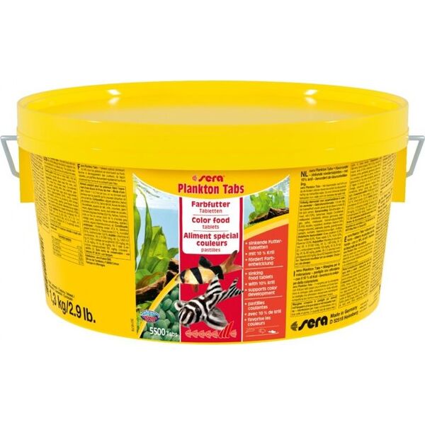 Sera Plankton Tabs Nature 1,3 kg - pokarm wybarwiający w tabletkach