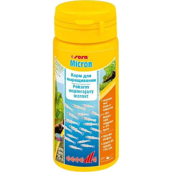 Sera Micron Nature 50 ml - pokarm planktonowy wspierający wzrost