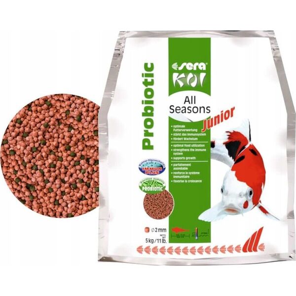 Sera Koi Junior All Seasons Probiotic 5 kg - pokarm specjalny