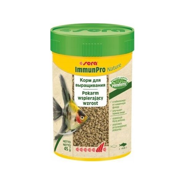 Sera ImmunPro Nature 100 ml - pokarm wolnotonący dla ryb powyżej 4cm