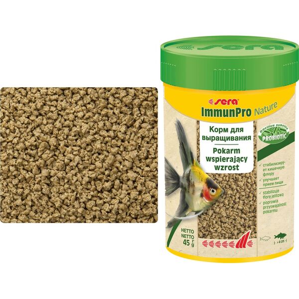 Sera ImmunPro Nature 100 ml - pokarm wolnotonący dla ryb powyżej 4cm