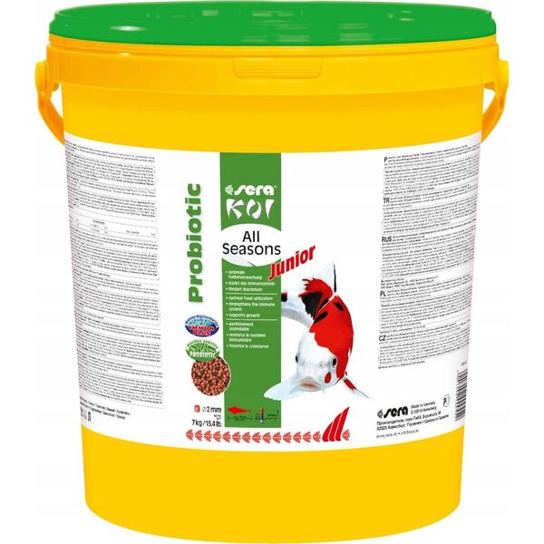 Sera Koi Junior All Seasons Probiotic 7 kg - pokarm specjalny