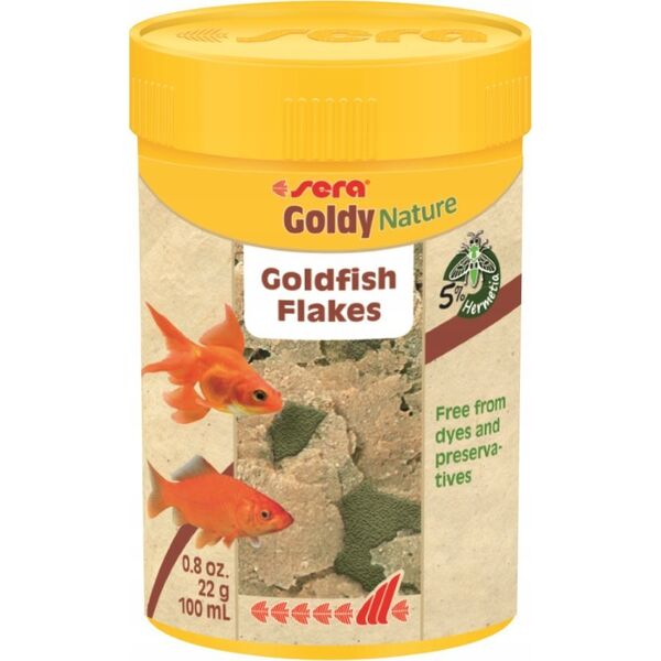 Sera Goldy Nature 100 ml, płatki -pokarm premium
