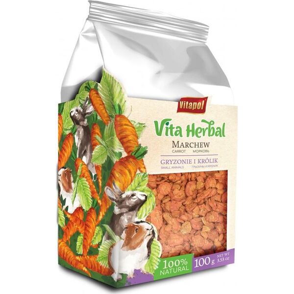 Vitapol Vita Herbal dla gryzoni i królika, marchew suszona, 100g