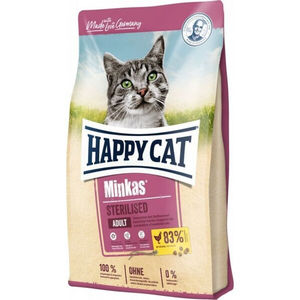 Happy Cat Minkas Sterilised Drób 1,5 Kg