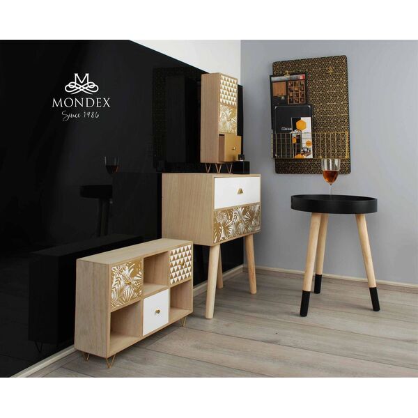Affek Design SARA GOLD Tablica z półką 40x6x60cm