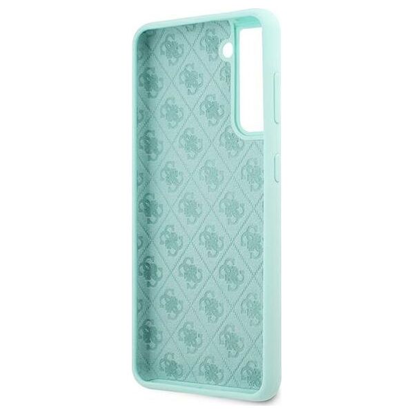 Guess Guess GUHCS21MLSLMGLB S21+ G996 niebieski/blue hardcase Silicone Script Metal Logo