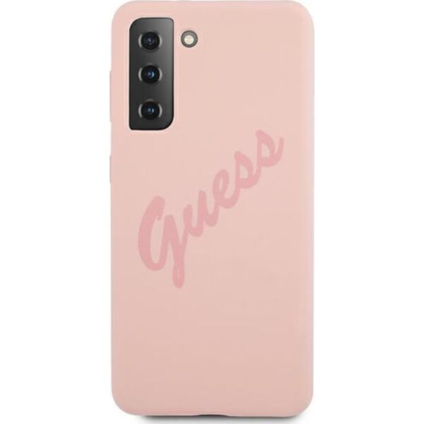 Guess Guess GUHCS21LLSVSPI S21 Ultra G998 różowy/pink hardcase Script Vintage