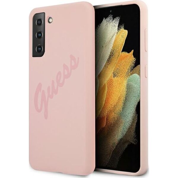 Guess Guess GUHCS21MLSVSPI S21+ G996 różowy/pink hardcase Script Vintage