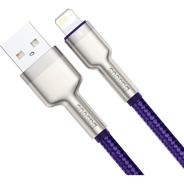 Kabel USB Baseus USB-A - Lightning 1 m Fioletowy (baseus_20210316155311)
