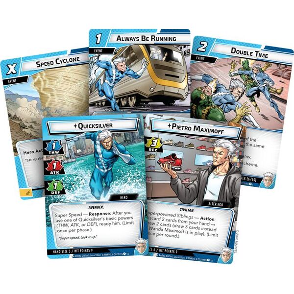 Fantasy Flight Games Karty do gry Marvel Champions: Quicksilver Hero Pack