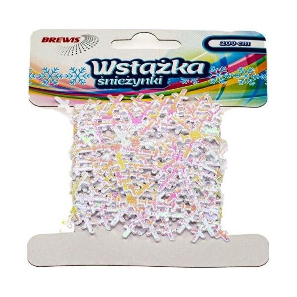 BREWIS Wstążka satynowa WX1 śniezynki Brewis
