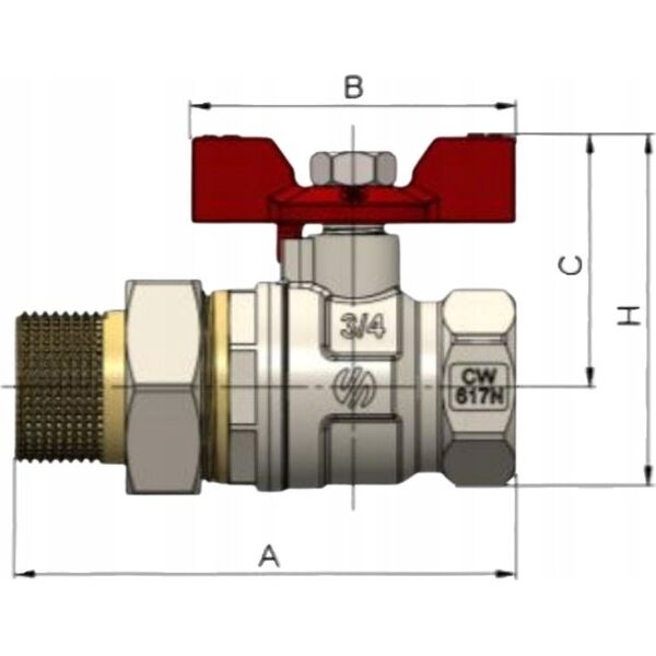 Arco STRAIGHT MANIFOLD VALVE VA30 3/4MF