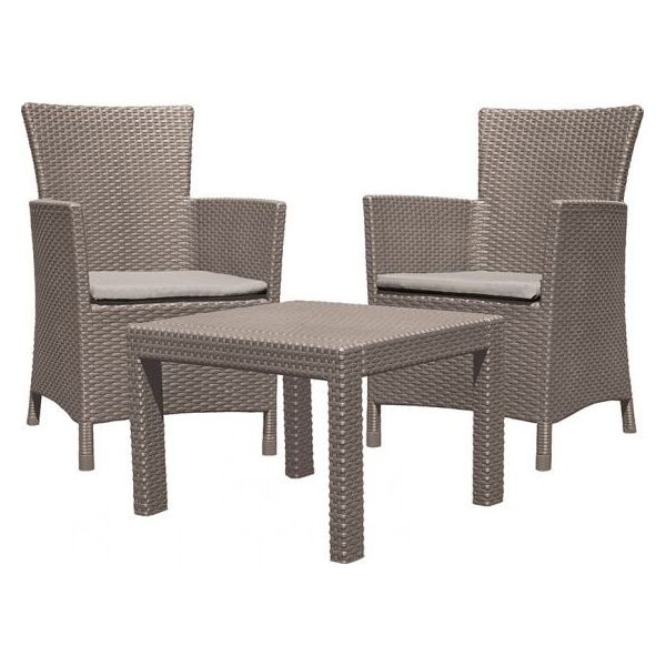 Allibert Meble ogrodowe ROSARIO BALCONY SET - cappuccino