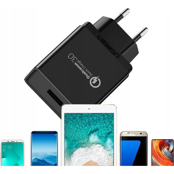 Ładowarka Ugreen CD122 1x USB-A 3 A (UGR621BLK)