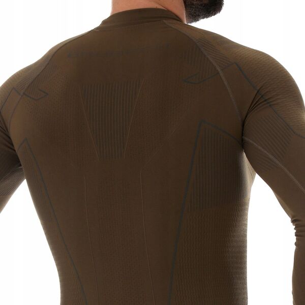 Brubeck LS14860 Bluza męska Ranger Thermo khaki XL