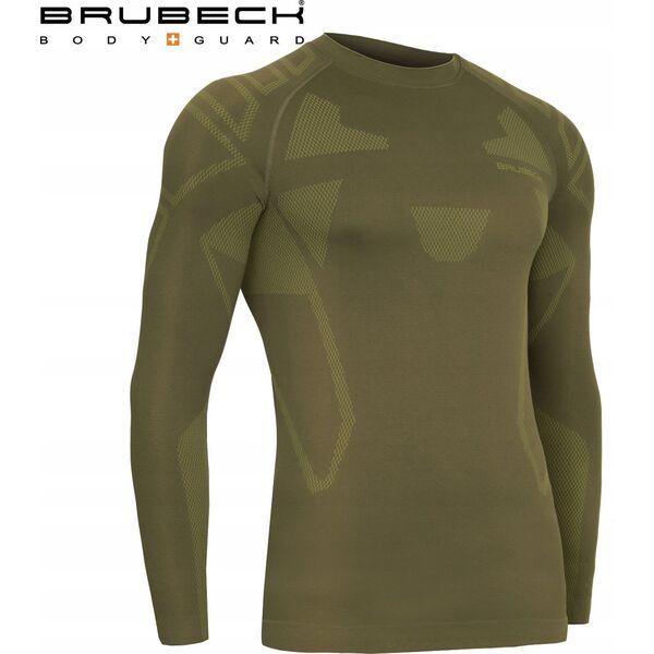 Brubeck LS14210 Bluza męska RANGER PROTECT khaki S