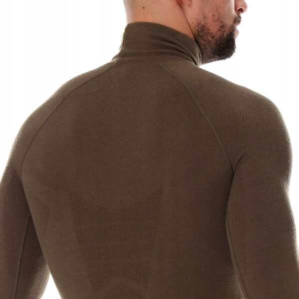 Brubeck LS14200 Bluza męska RANGER WOOL khaki S