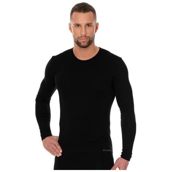 Brubeck LS01120A Koszulka męska z długim rękawem czarny XL