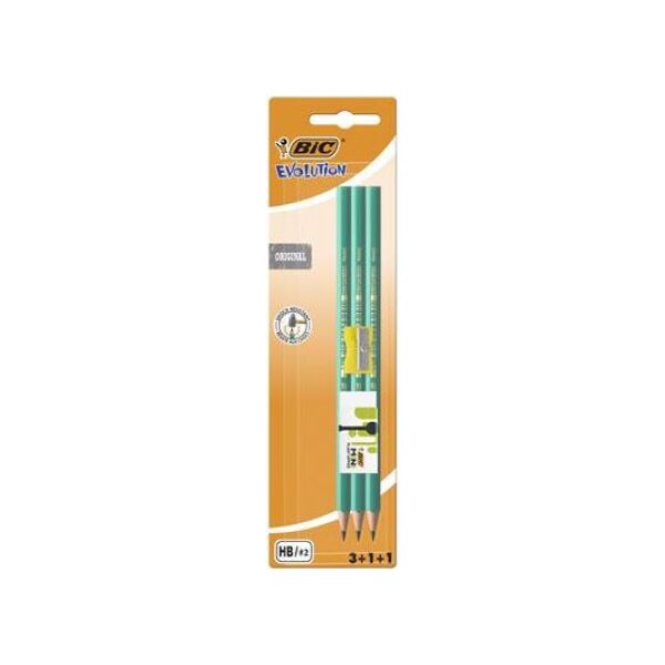 Bic Ołówek BIC Evolution Original 650 HB Zestaw Blister 3+1+1szt
