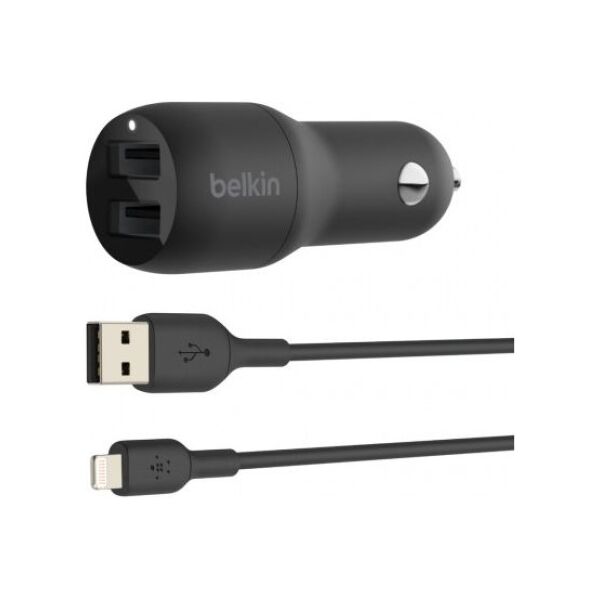 Ładowarka Belkin CCD001bt1MBK 2x USB-A 2.4 A  (CCD001bt1MBK)