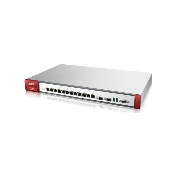 Zapora sieciowa ZyXEL Zyxel ATP700 firewall, 12 Gigabit user-definable ports, 2*SFP, 2* USB with 1 Yr Bundle