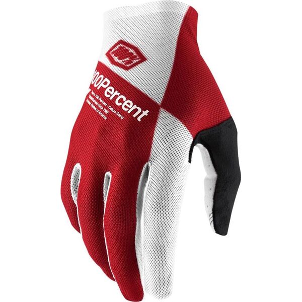 100% Rękawiczki 100% CELIUM Glove cherry silver roz. M (długość dłoni 187-193 mm) (NEW)