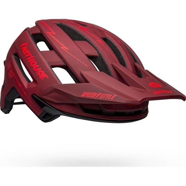 Bell Kask full face BELL SUPER AIR R MIPS SPHERICAL matte red black fasthouse roz. L (59-63 cm) (NEW)